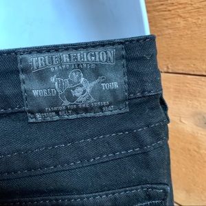 True Religion Black Straight Leg Jeans